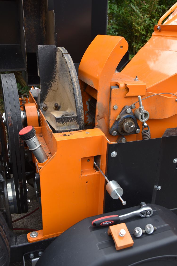 Handige tool voor het verwijderen van de messen Handige tool voor het verwijderen van de messen