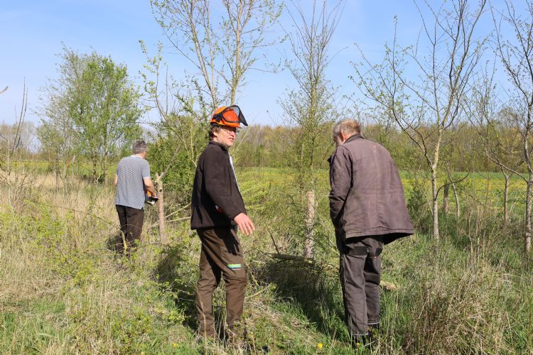 Van Kemenade aan het werk met vrijwilligers Van Kemenade aan het werk met vrijwilligers