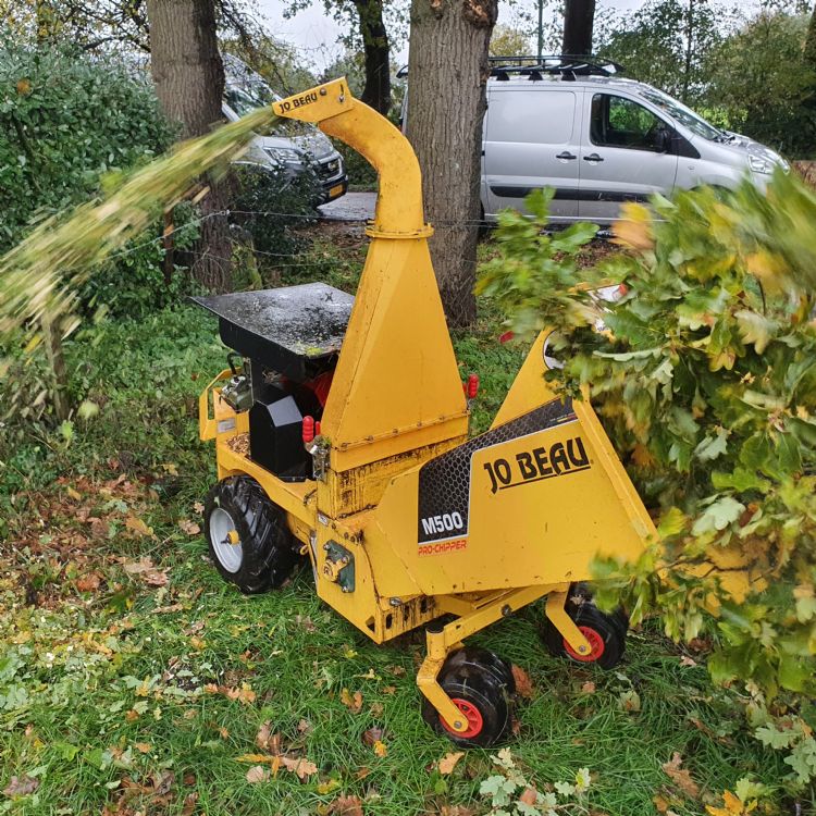 Theoretisch productie: vijf kubieke meter snippers per uur Theoretisch productie: vijf kubieke meter snippers per uur