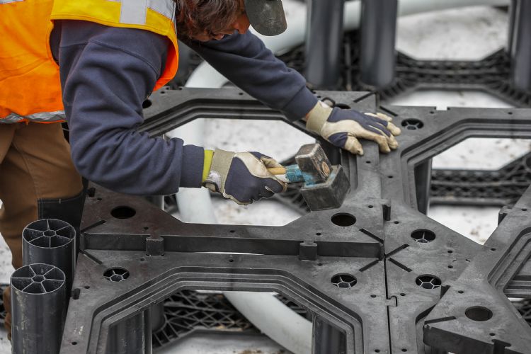 Het modulair systeem is altijd op maat te maken, in elke situatie. (Foto: Adriaan van Dam) Het modulair systeem is altijd op maat te maken, in elke situatie. (Foto: Adriaan van Dam)