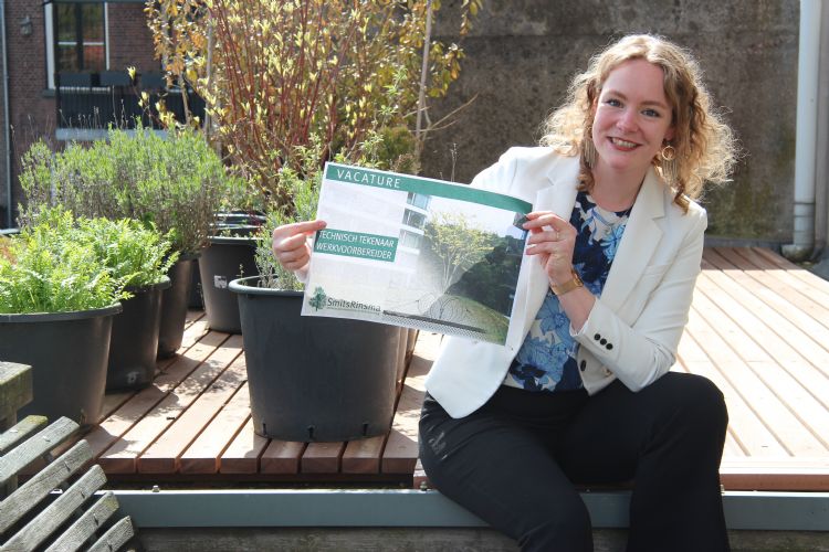 Daisy van Boven op het dakterras van SmitsRinsma Daisy van Boven op het dakterras van SmitsRinsma