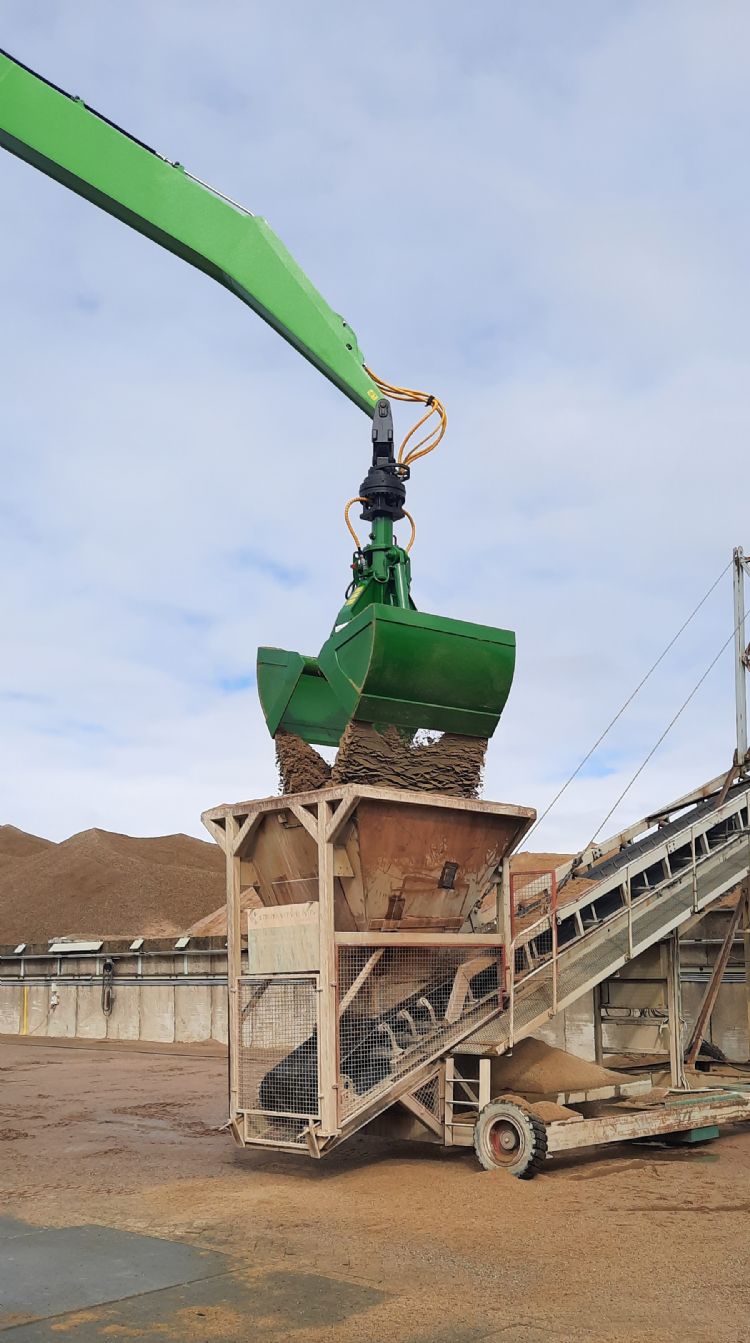 Grijper voor op- en overslag Grijper voor op- en overslag