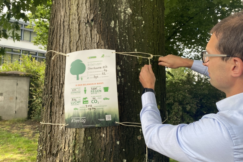 'Met acties als de TreeTag-campagne proberen we meer bewustwording te creëren over de waarde van bomen'