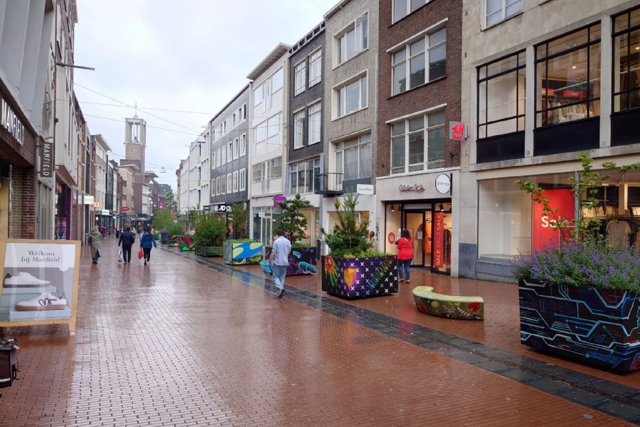 Boombakken in de Broerstraat in Nijmegen