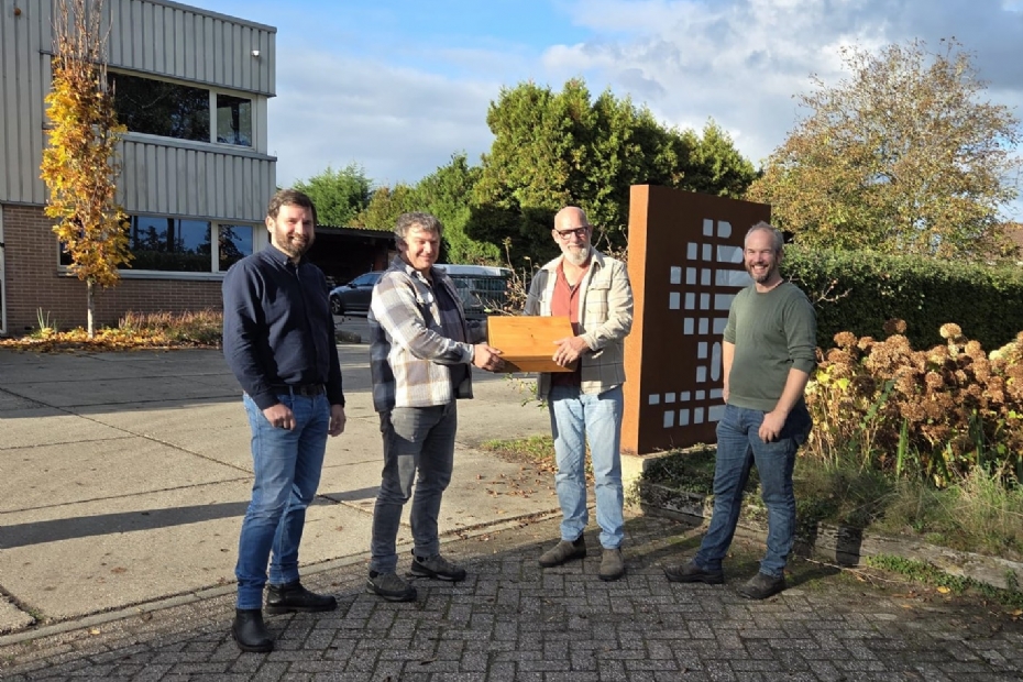 V.l.n.r.: Bert van Eck, Miklos Suijk, Wim de Kruijf en Jildert Jillema