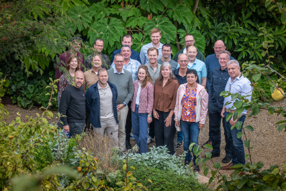 Overzicht van alle aanwezigen tijdens de presentatie van de pilot digitale boomdata door greehill en Terra Nostra. Foto: Boomkwekerij Ebben