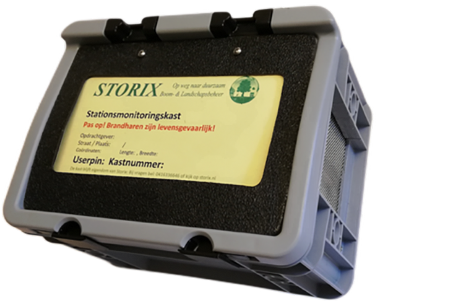 Monitoringsbox waarin de EPR-nesten gemonitord worden Monitoringsbox waarin de EPR-nesten gemonitord worden