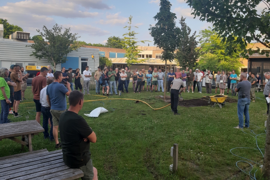 Demonstratie van de airspade op de Midzomeravond van vorig jaar, 2025