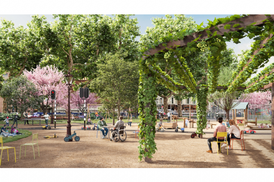 Artist impressie Weteringpark (beeld via: Jos Scholman)